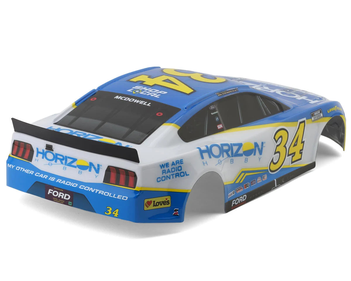Losi NASCAR Michael McDowell #34 Horizon Hobby 2024 Ford Mustang Pre-Painted Body