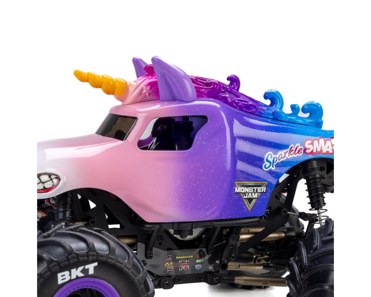 Losi 1/18 Mini LMT 4x4 Brushed RTR Monster Truck (Sparkle Smash) w/SLT2 2.4GHz Radio, Battery & Charger