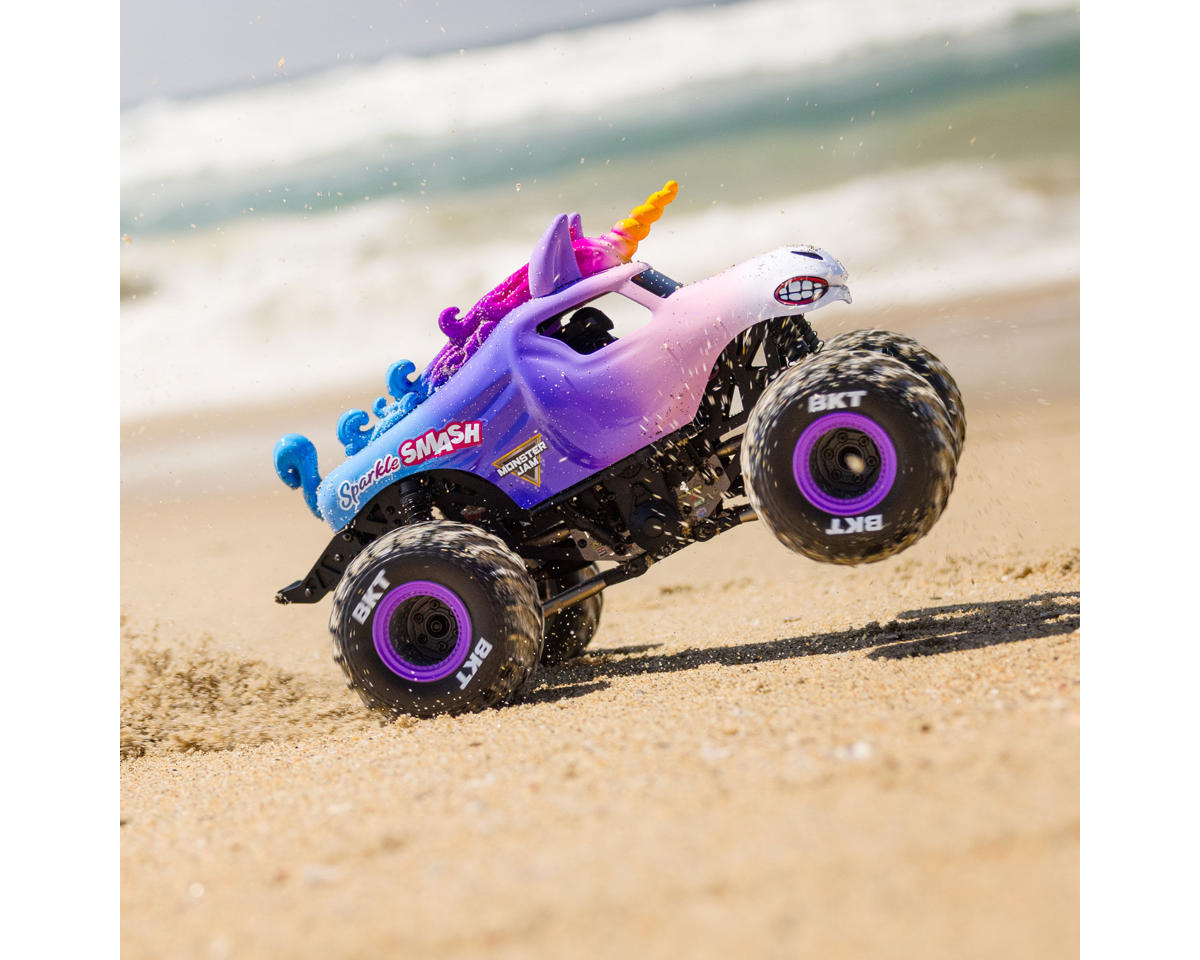 Losi 1/18 Mini LMT 4x4 Brushed RTR Monster Truck (Sparkle Smash) w/SLT2 2.4GHz Radio, Battery & Charger