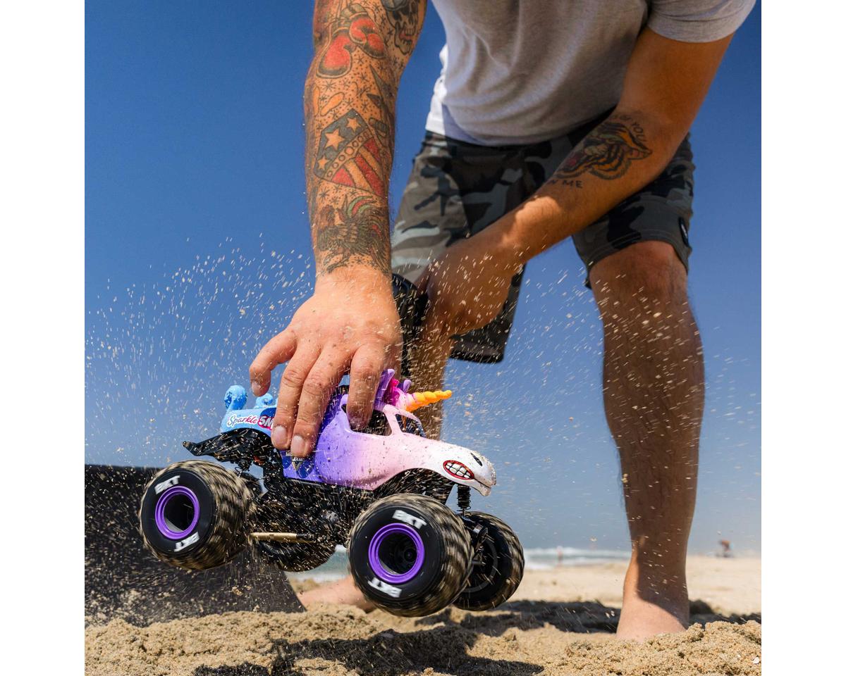 Losi 1/18 Mini LMT 4x4 Brushed RTR Monster Truck (Sparkle Smash) w/SLT2 2.4GHz Radio, Battery & Charger
