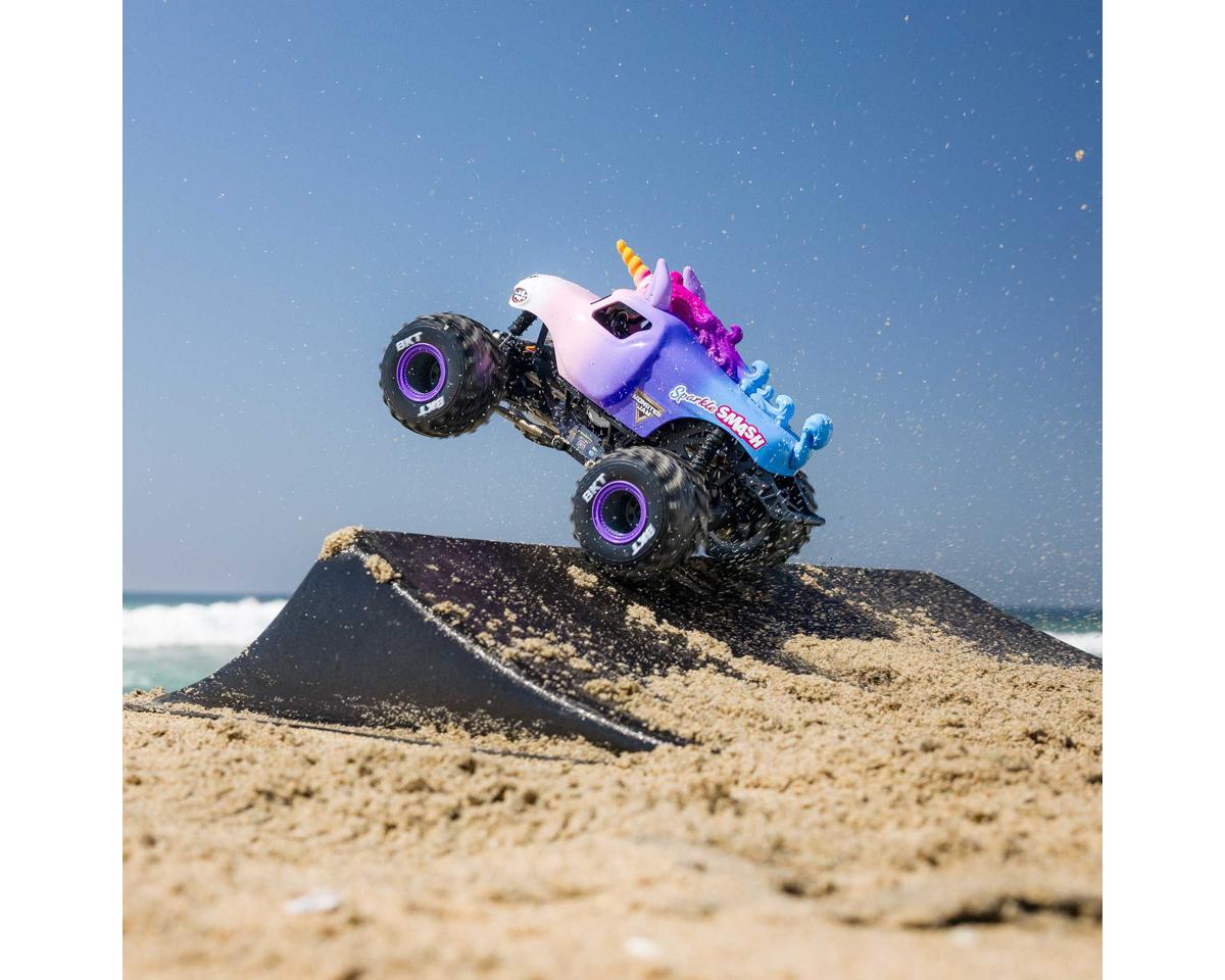 Losi 1/18 Mini LMT 4x4 Brushed RTR Monster Truck (Sparkle Smash) w/SLT2 2.4GHz Radio, Battery & Charger