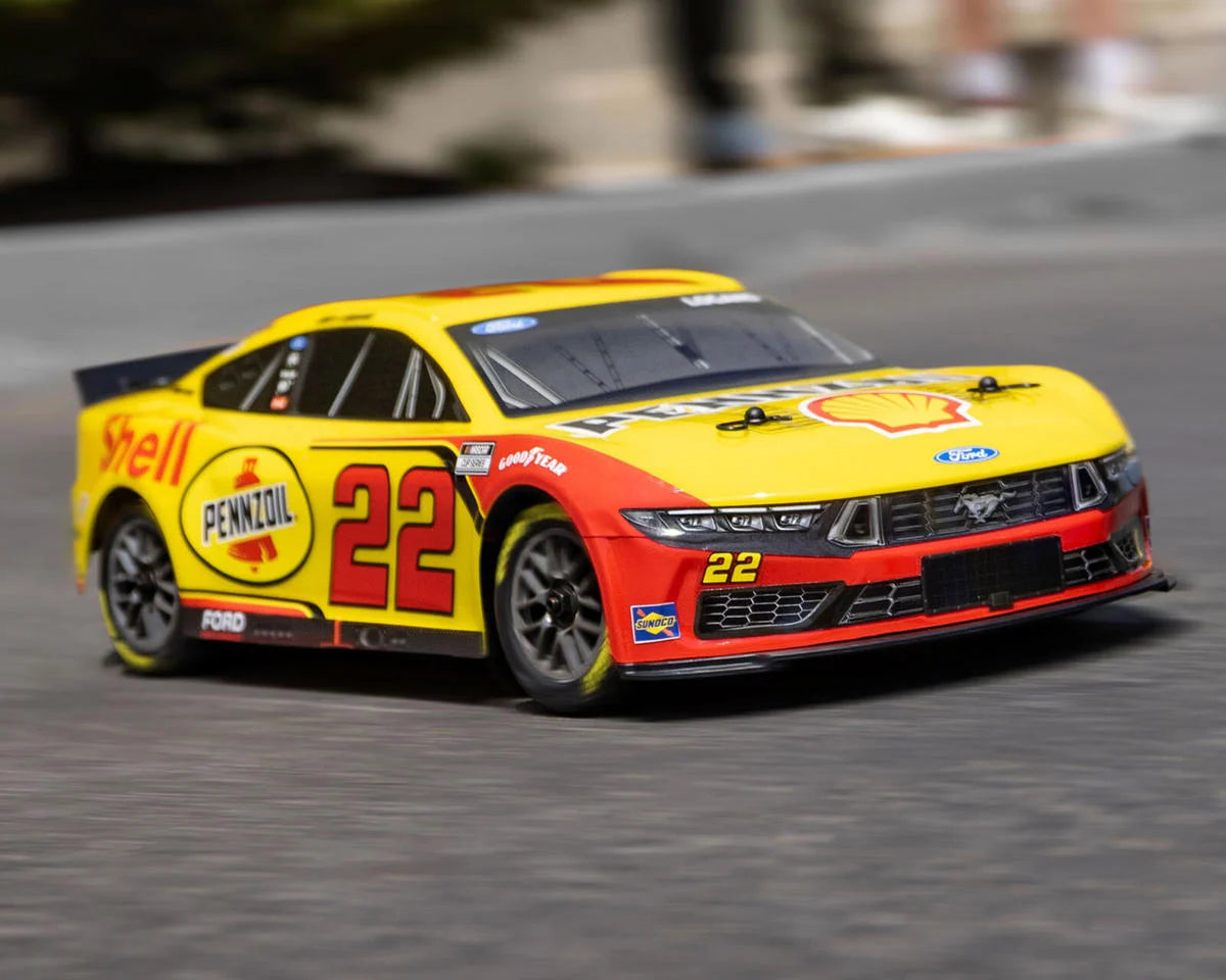 Losi NASCAR #22 Ford Mustang 1/12 2S AWD RTR On-Road Car (Joey Logano) w/2.4GHz Transmitter, Battery, & Charger