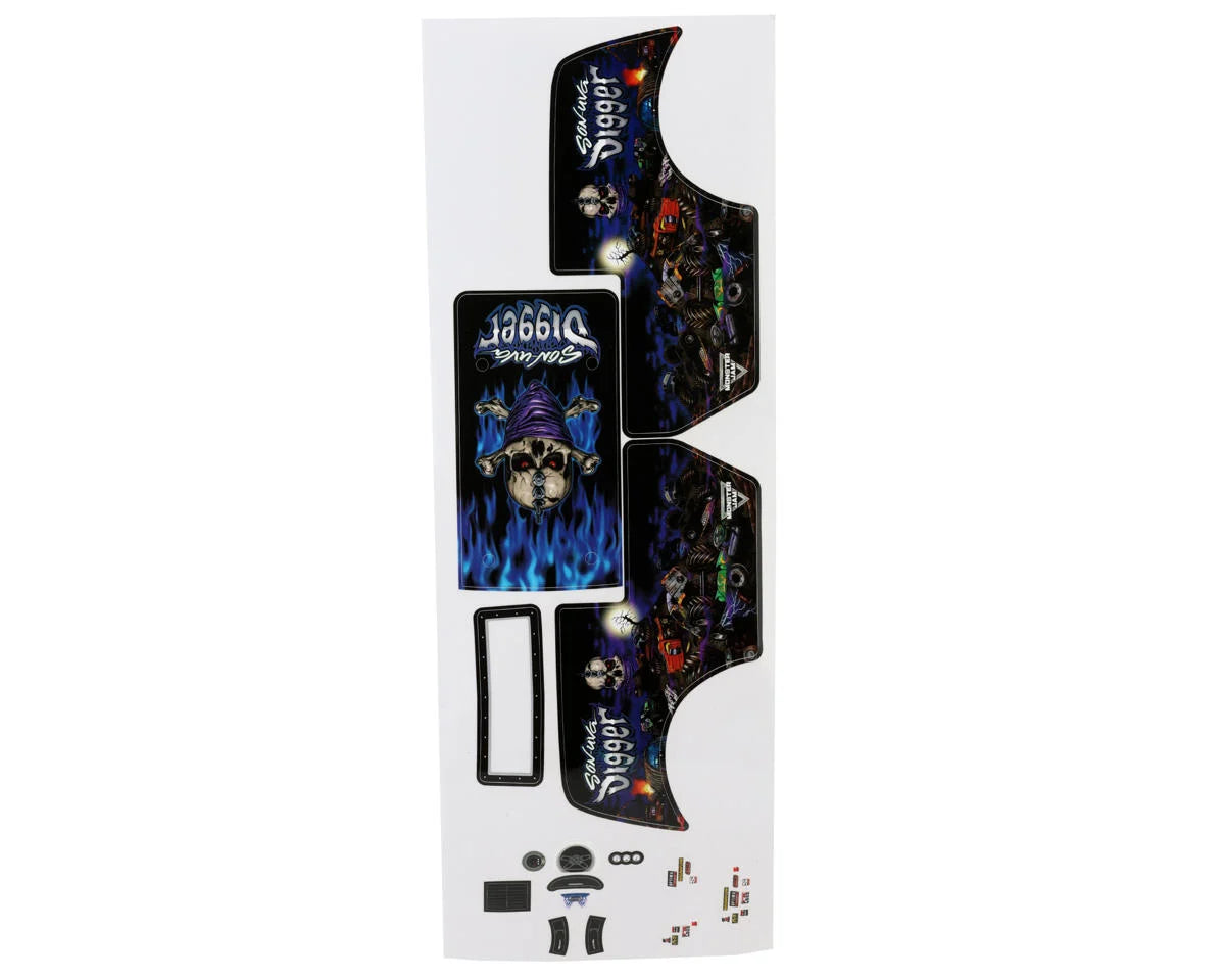 Losi Mini LMT Son-Uva Digger Body Set w/LEDs (Clear)