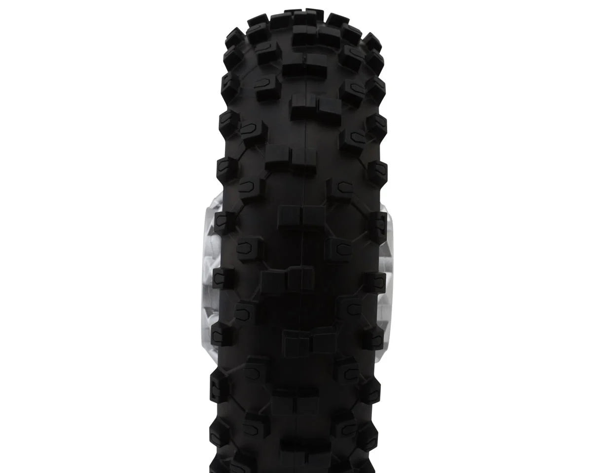 Losi Promoto-MX Dunlop MX53 Rear Pre-Mounted Tire (Chrome)
