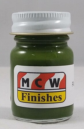 MCW Finishes Flat Dark Green Enamel (15mL)