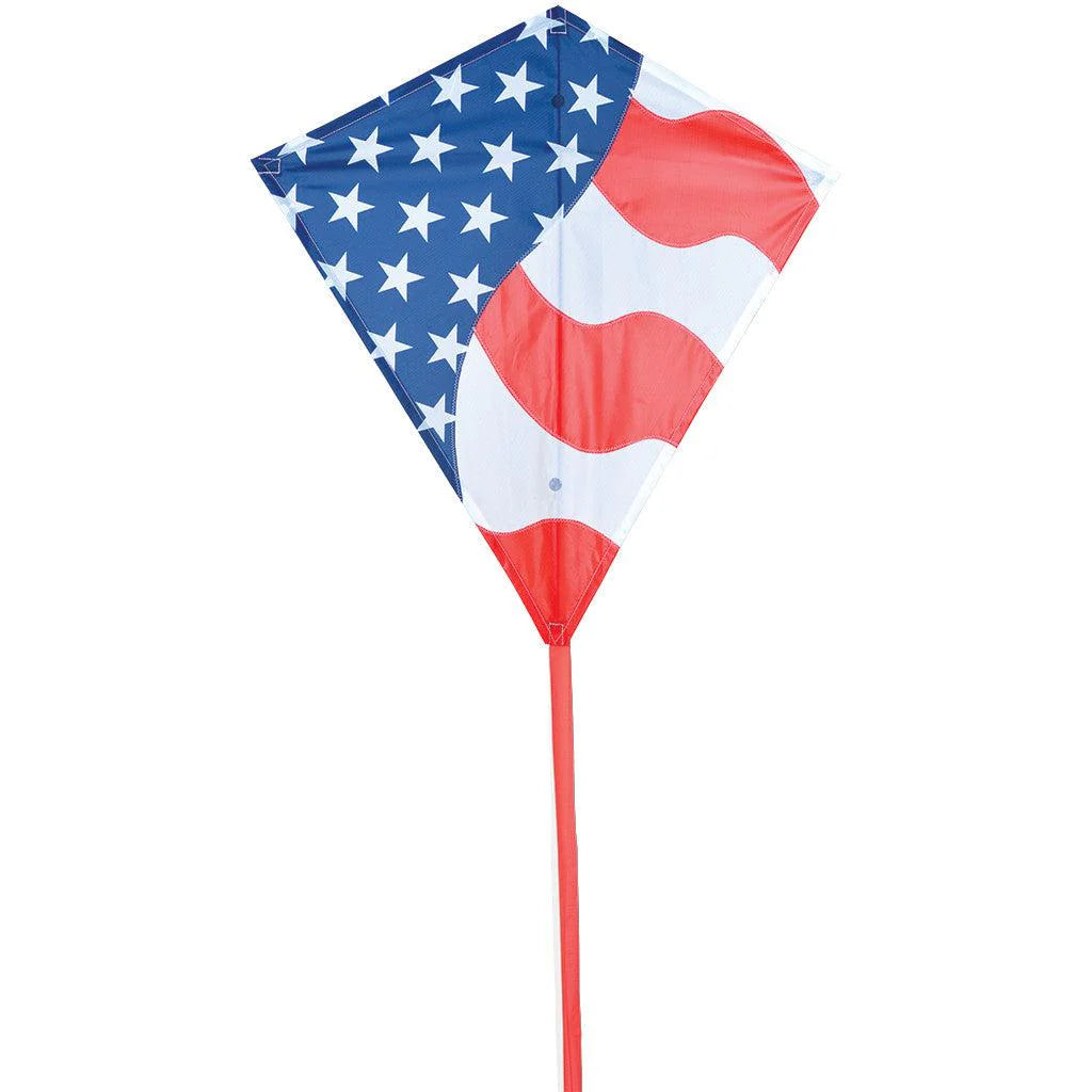 Premier Kites 30" Diamond, Stars & Stripes Kite