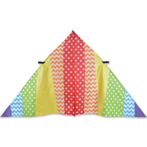 Premier Kites 9 ft. Delta Kite (Pattern Rainbow)