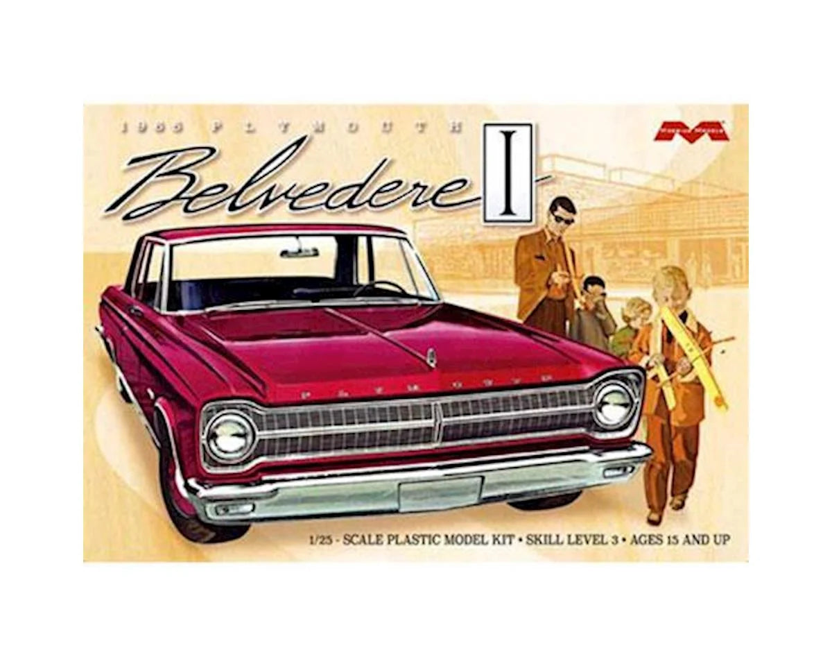 Moebius Model 1/25 1965 Plymouth Belvedere Model Kit