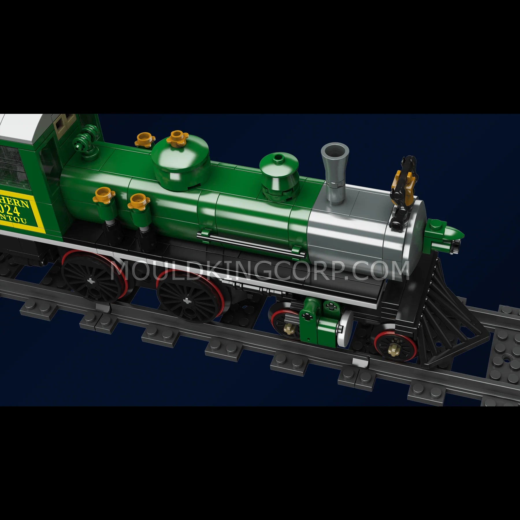 Mould King 4-4-0 Steam Locomotive Building Block Set
