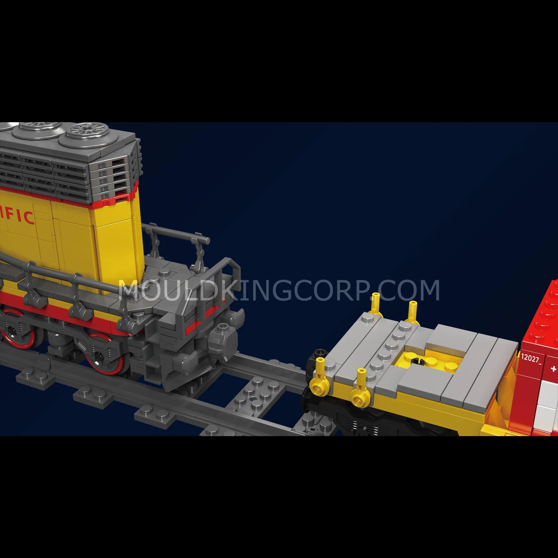 Mould King SD40-2 Diesel Locomotive Building Block Set