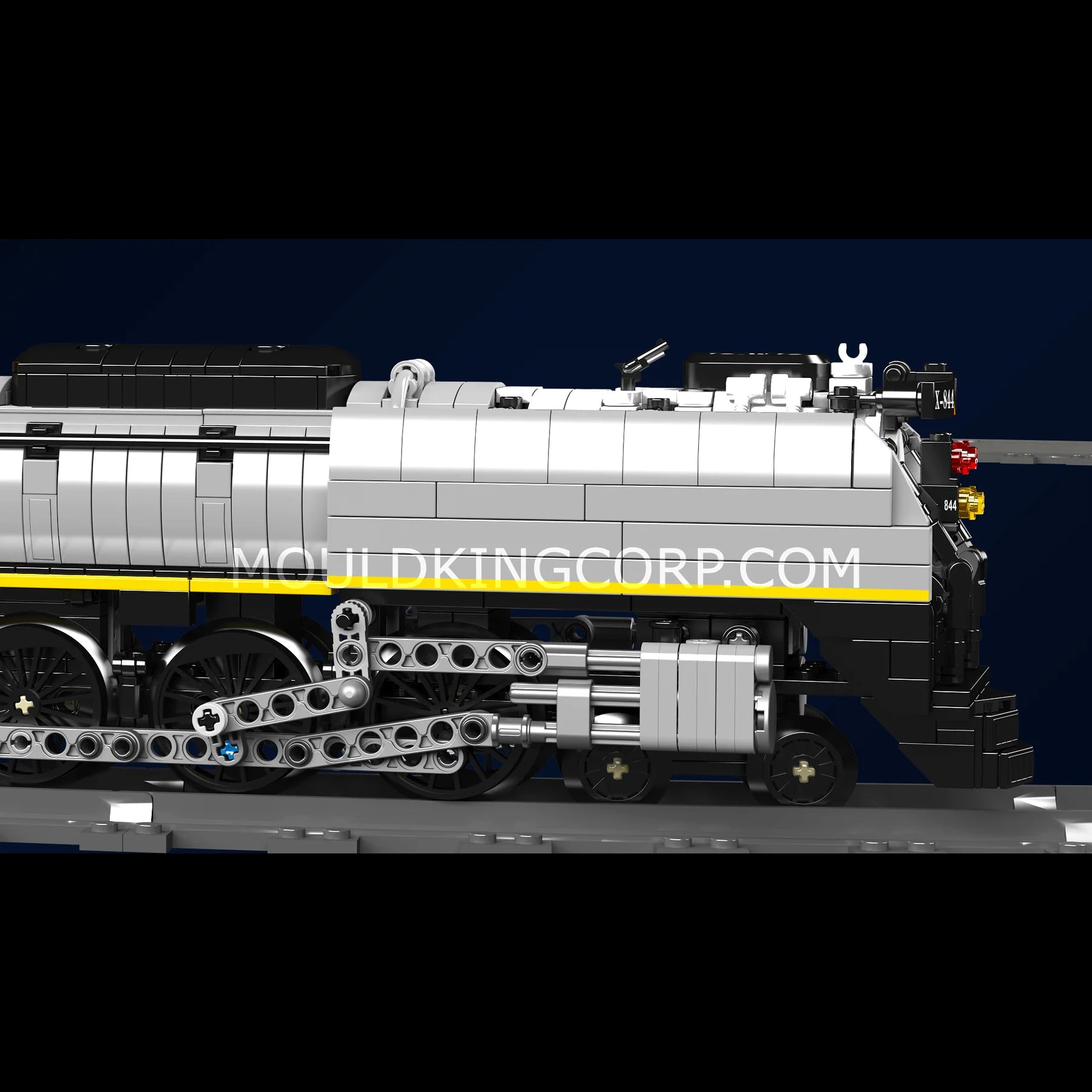 Mould King Union Pacific 844 Steam Locomotive Building Block Set