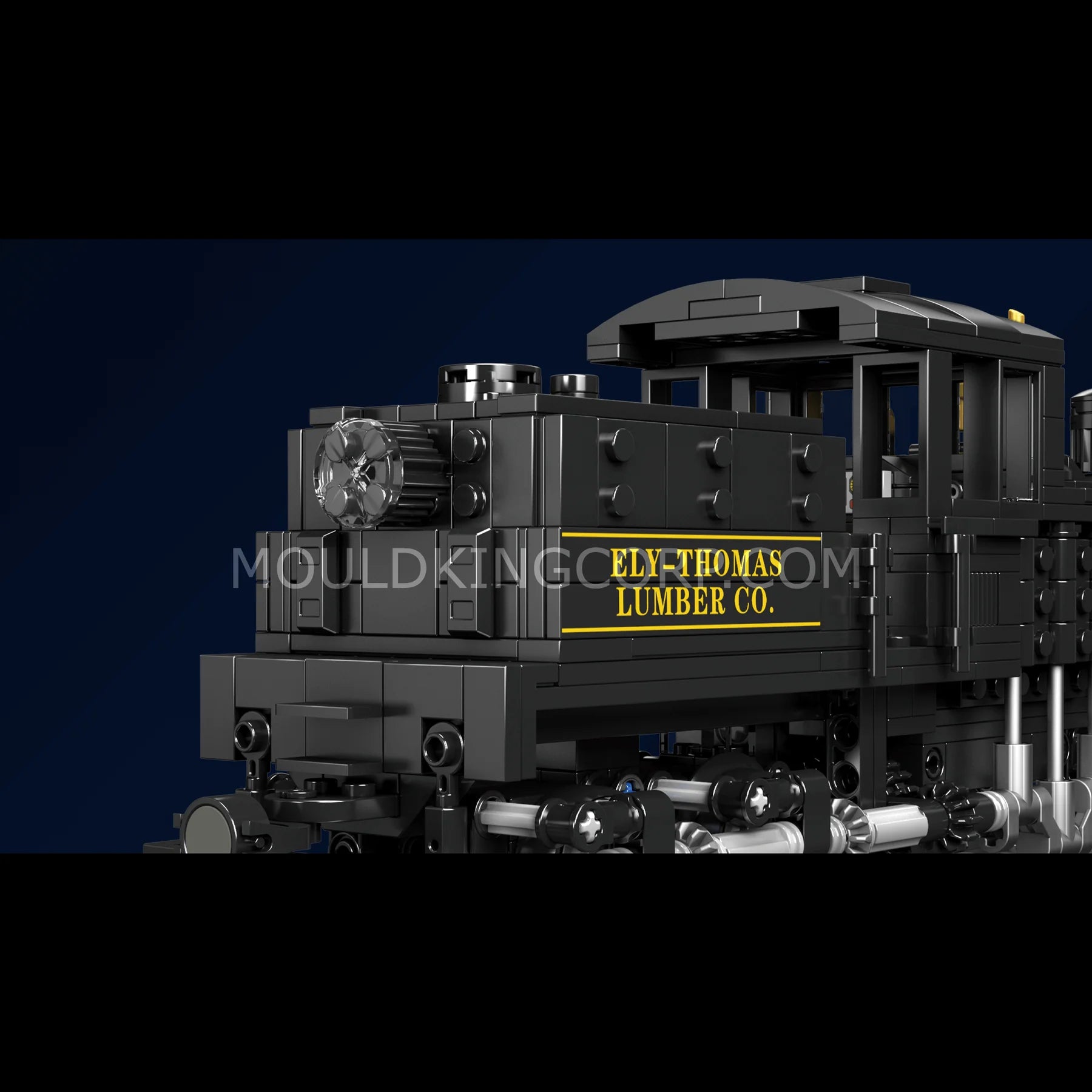 Mould King Shay-type Steam Locomotive Building Block Set