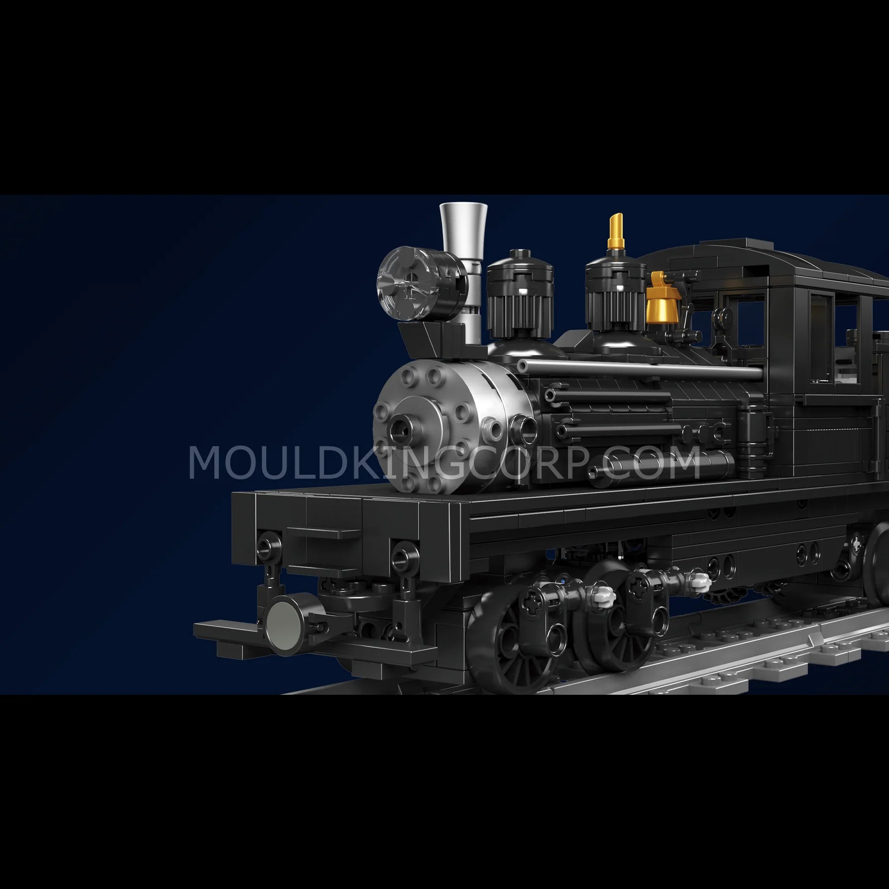 Mould King Shay-type Steam Locomotive Building Block Set