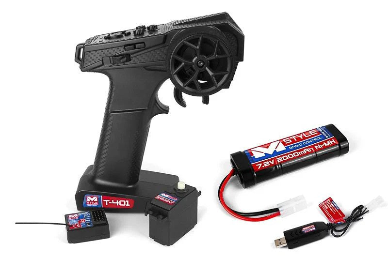 Mstyle R/C Radioset, Servo, Battery and Charger Set