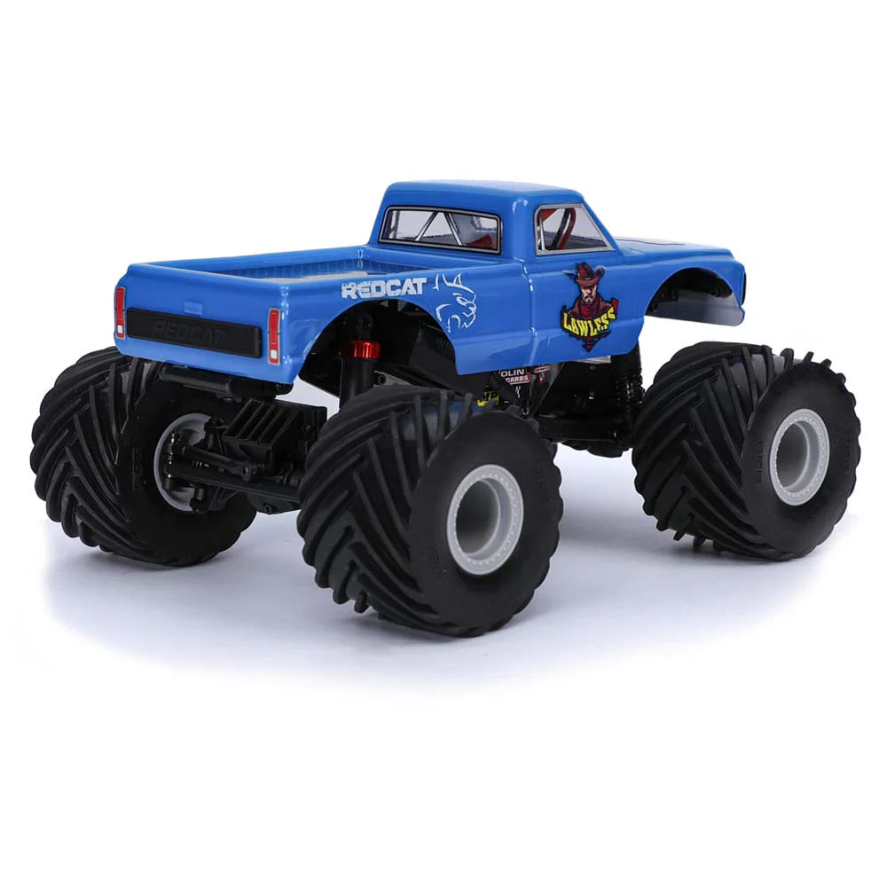 Redcat MT-18 - 1/18 Scale Brushed Electric Monster Truck (Blue - Lawless Livery)