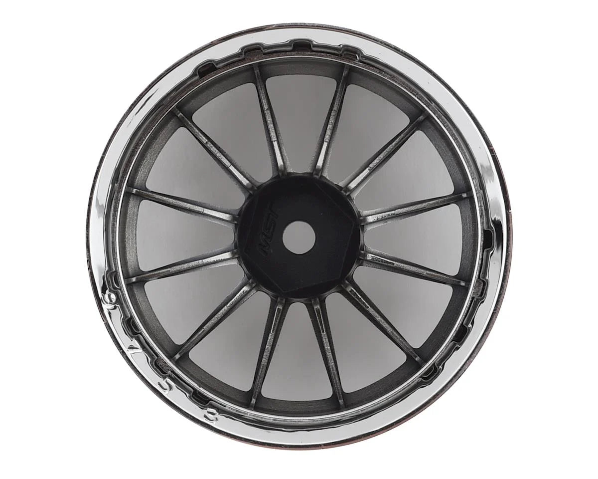 Juego de ruedas MST S-GD 21 (plateado/negro) (4)