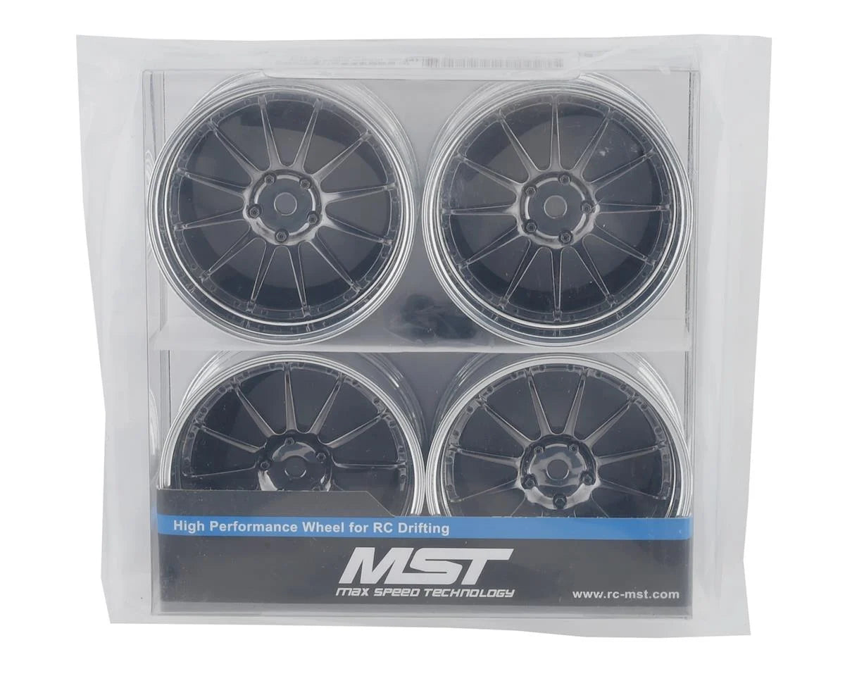 Juego de ruedas MST S-GD 21 (plateado/negro) (4)