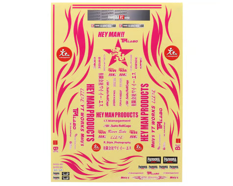 Pandora RC 1/10 Scale Decal Sheet (Masayo Minowa SPEC) (420x300mm) (Miniature Scale Drift Accessory)