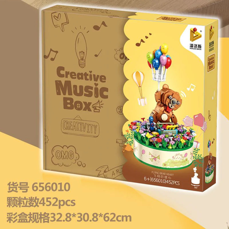 Inbrixx Creative Music Box Series Flying Bear Brick Set