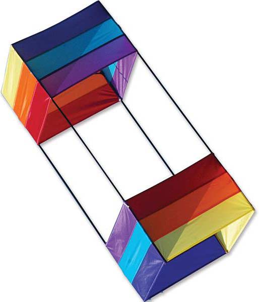40 in. Box Kite - Rainbow
