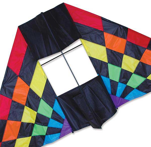 7.5 ft. Box Delta Kite - Rainbow Ray