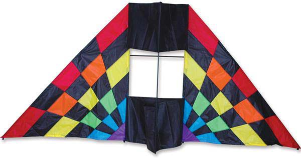7.5 ft. Box Delta Kite - Rainbow Ray