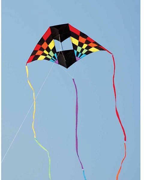 7.5 ft. Box Delta Kite - Rainbow Ray