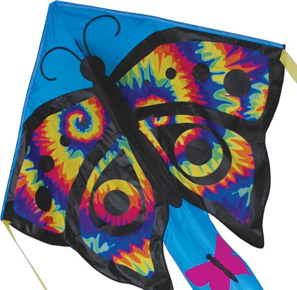 Large Easy Flyer Kite - Tie Dye Butterfly