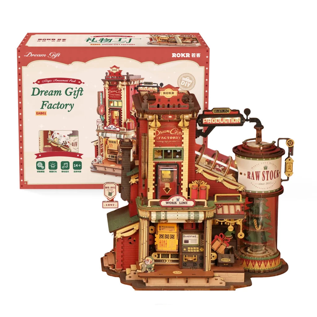 ROKR Gift Factory Christmas Dream Wooden Music Box