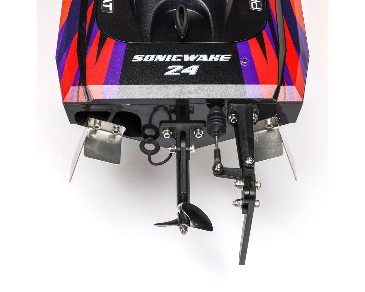 Pro Boat Sonicwake 24" Self-Righting RTR Deep-V Brushless Boat (Red)