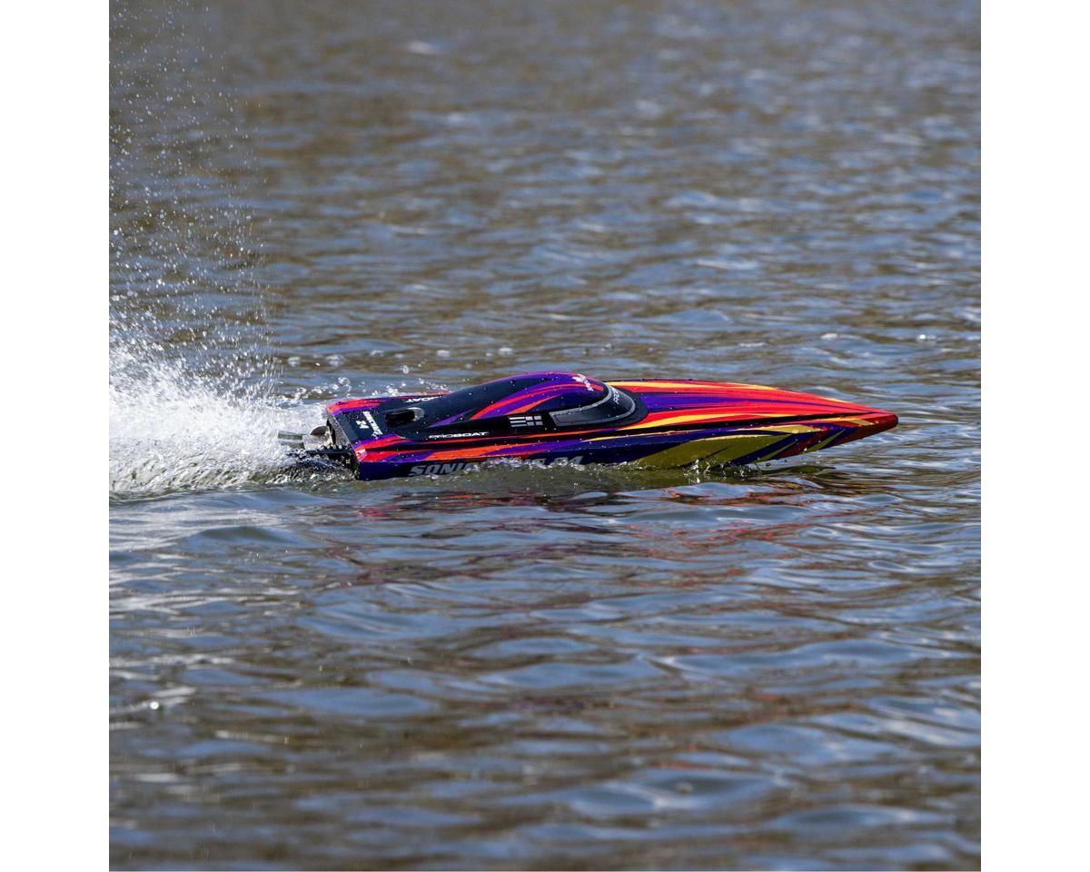 Pro Boat Sonicwake 24" Self-Righting RTR Deep-V Brushless Boat (Red)