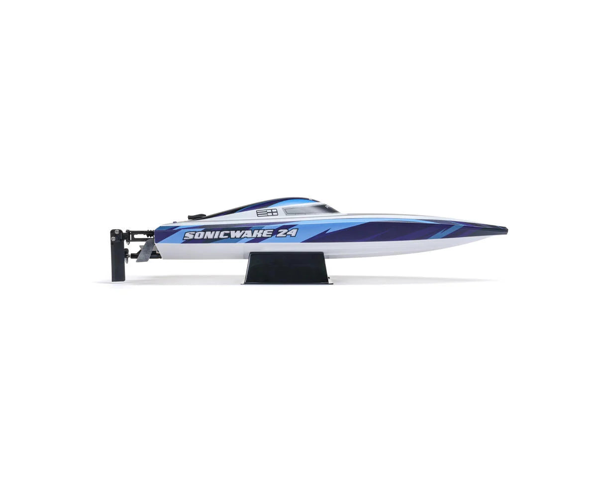 Pro Boat Sonicwake 24" Self-Righting RTR Deep-V Brushless Boat (Blue) w/SLT2 2.4GHz Radio, Battery & Charger