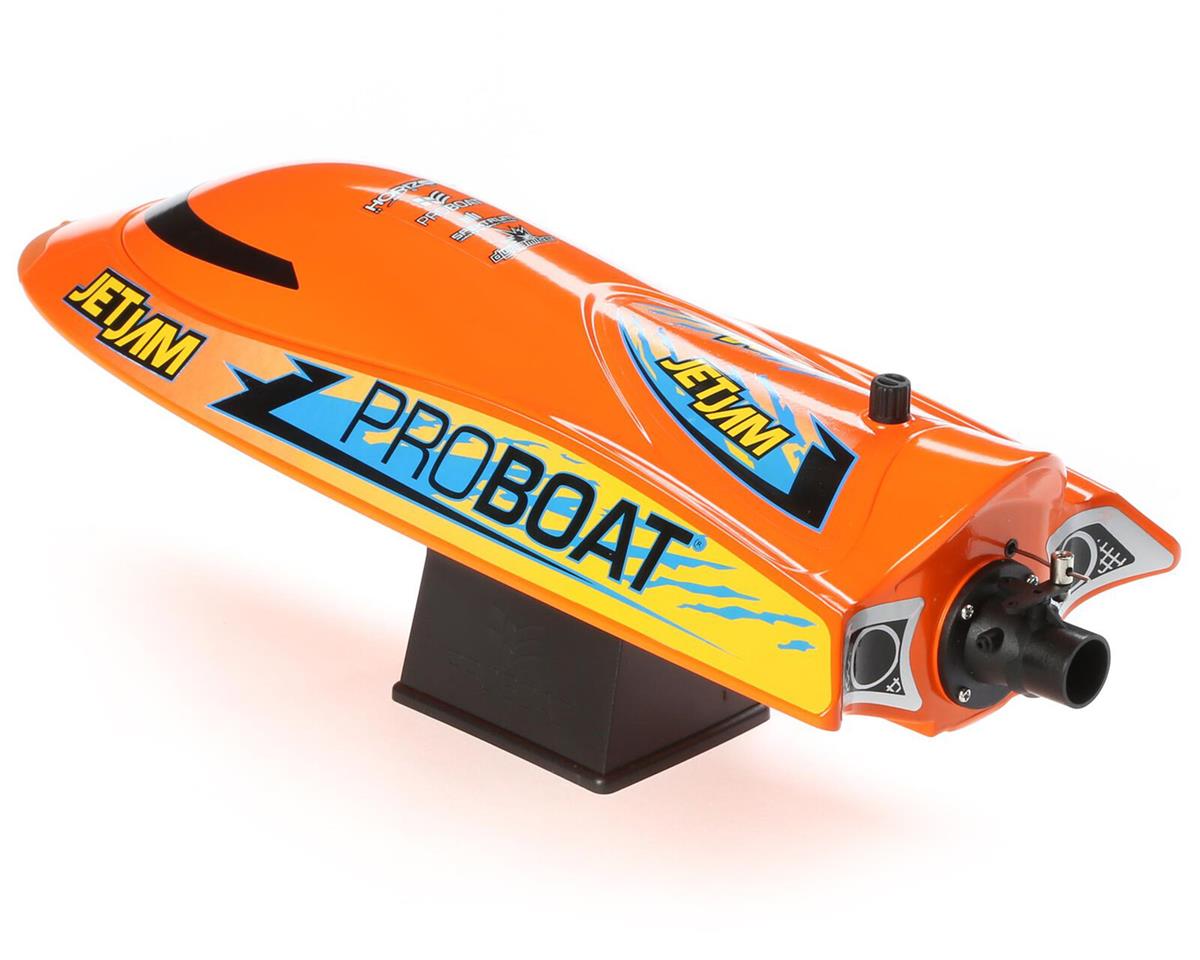 Pro Boat Jet Jam V2 12" Self-Righting Brushed RTR Pool Race Boat, Orange