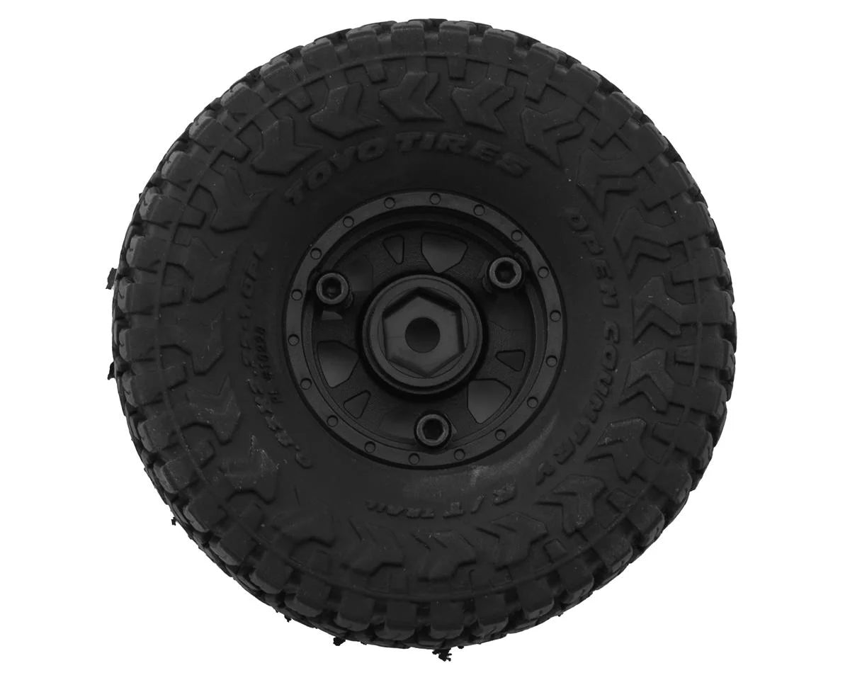 Pro-Line 1/24 Toyo Open Country R/T Trail 1.0" Micro Pre-Mounted Tires (OD 58mm) (Medium) (Black) (4) w/Impulse Wheels