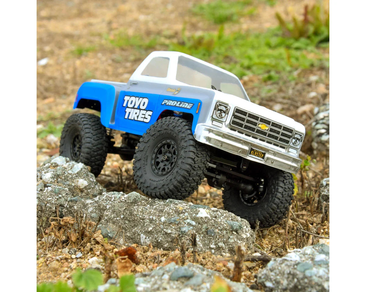 Pro-Line 1/24 Toyo Open Country R/T Trail 1.0" Micro Pre-Mounted Tires (OD 58mm) (Medium) (Black) (4) w/Impulse Wheels