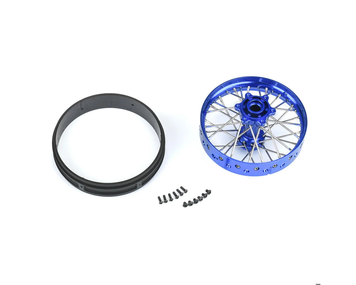 Pro-Line Promoto-MX Pro-Spec Aluminum V2 Bead Pre-Assembled Rear Wheel (Blue/Blue)