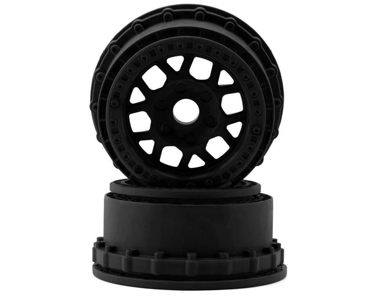 Neumáticos Dumont para arena/nieve 1/6 F/R 5,7" Neumáticos MTD 24 mm Black Raid (2)