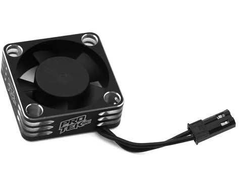ProTek RC 30x30x10mm Ventilador de refrigeración HV de alta velocidad de aluminio (plateado/negro)
