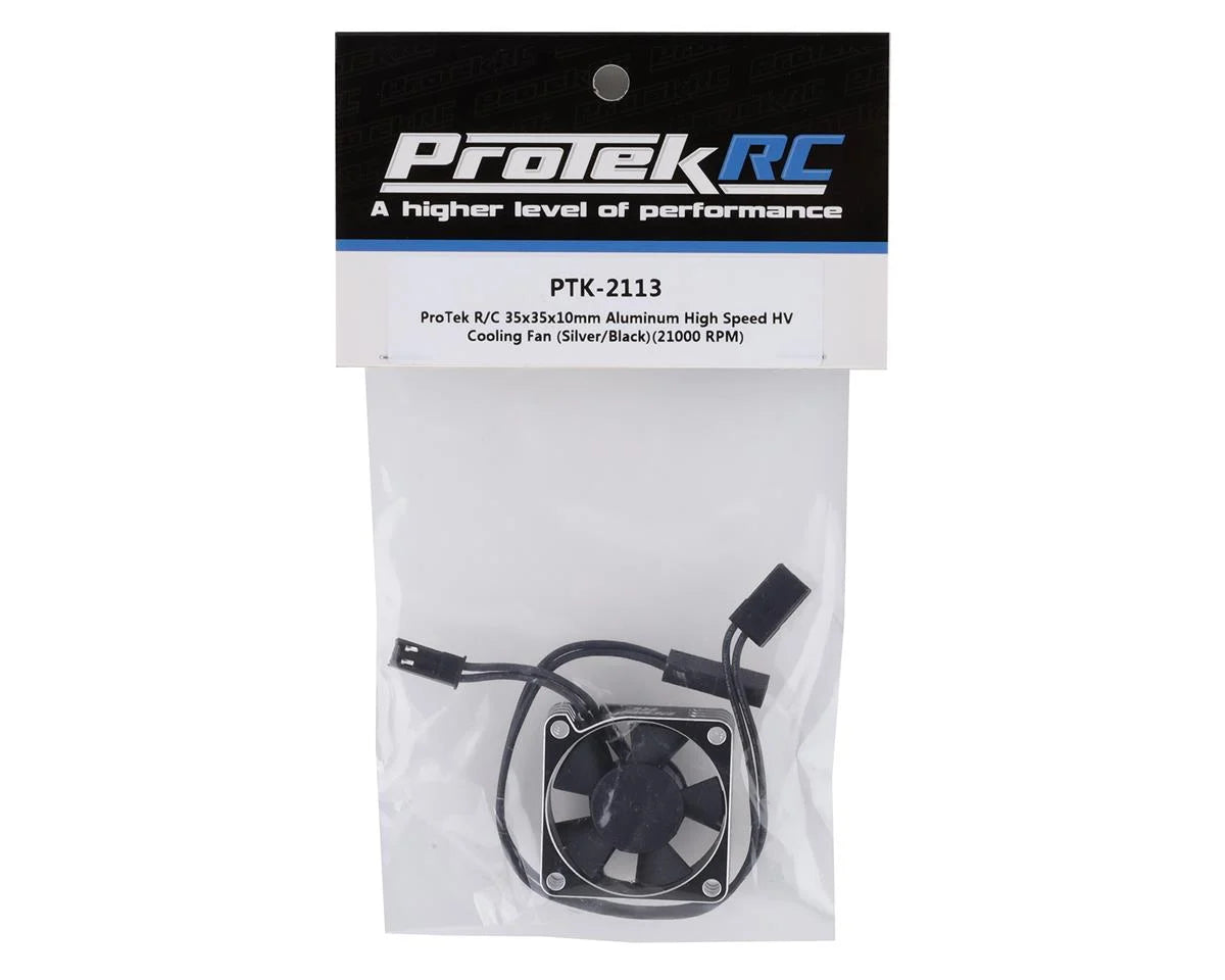 ProTek RC 30x30x10mm Ventilador de refrigeración HV de alta velocidad de aluminio (plateado/negro)