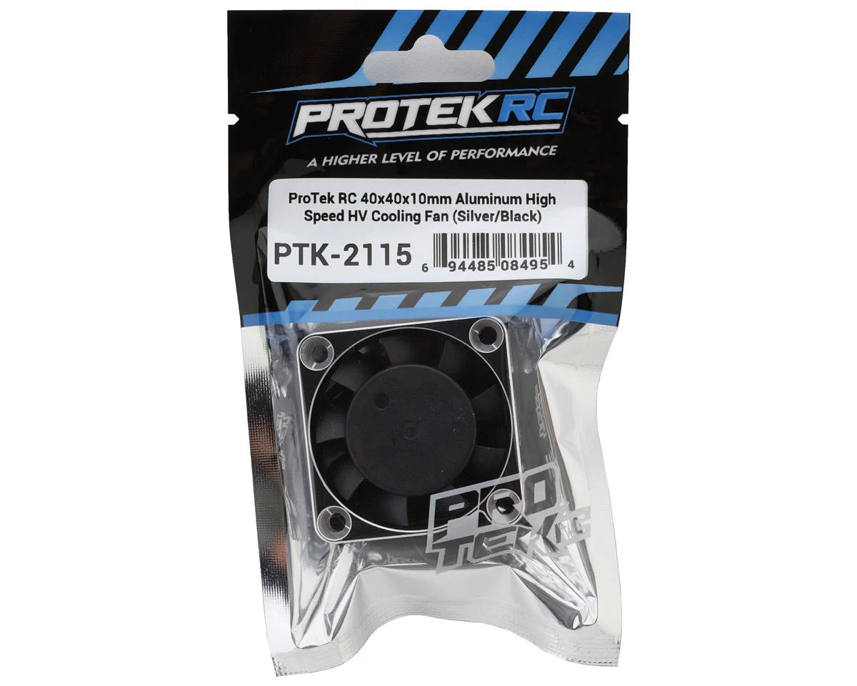 ProTek RC 30x30x10mm Ventilador de refrigeración HV de alta velocidad de aluminio (plateado/negro)