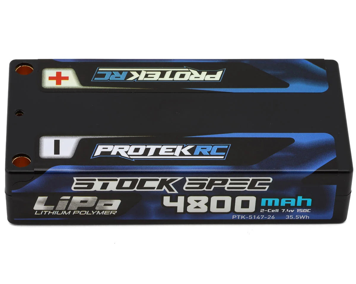 ProTek RC 2S 150C Low IR Si-G "Stock Spec" LCG Shorty LiPo Battery (7.4V/4800mAh) (ROAR Approved)
