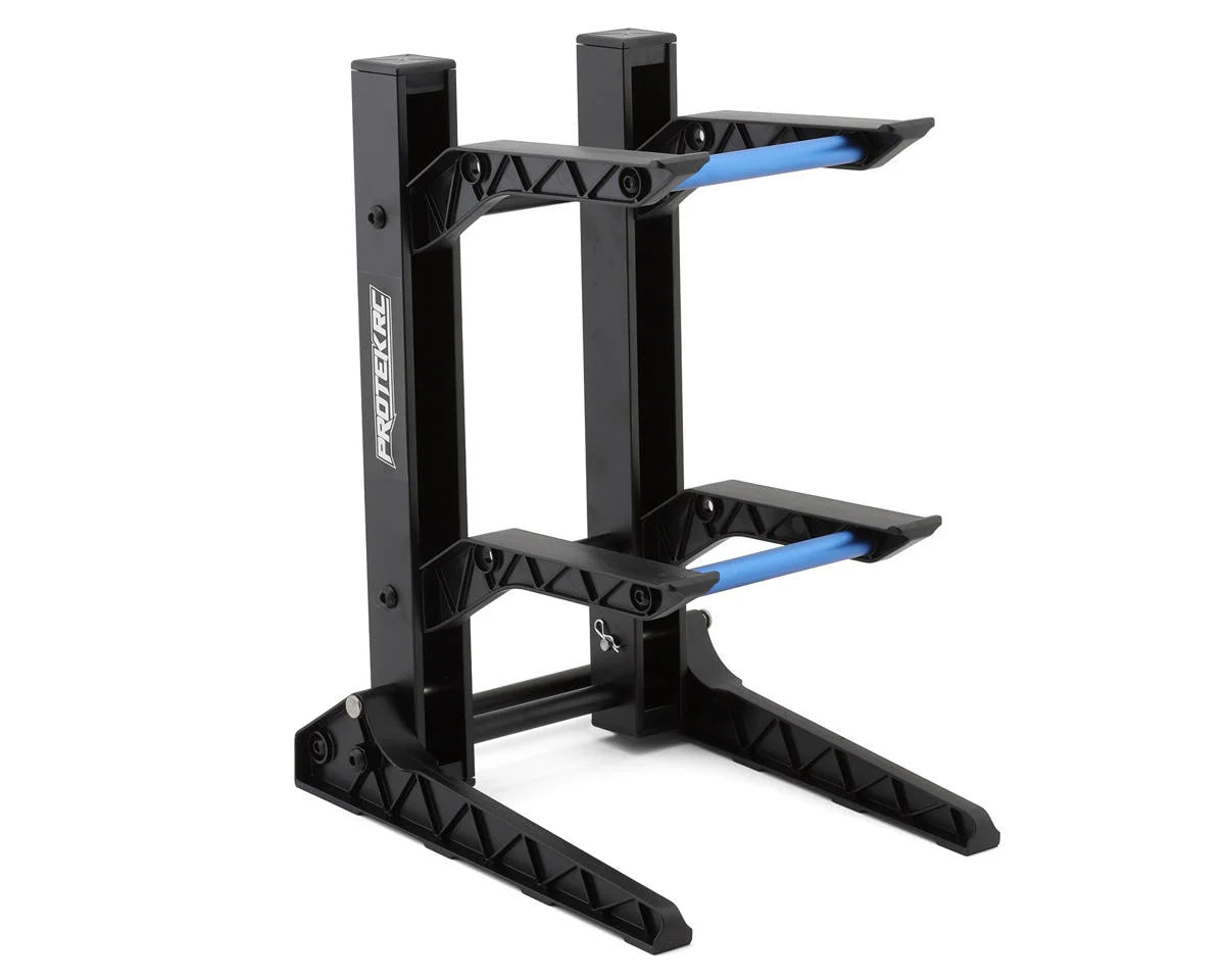 ProTek RC 2 Layer 1/10 & 1/8 Car Display Stand (200x240x325mm) W/Carrying Bag