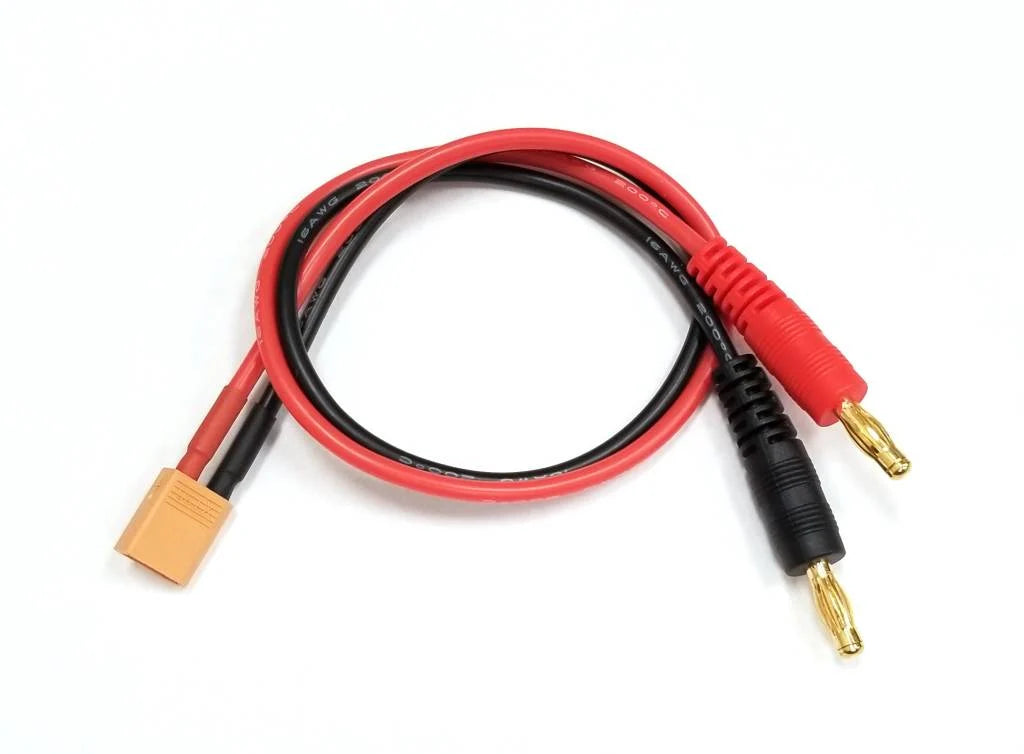 Racers Edge 300mm M XT30-M 4mm Bullets Charger Adapter