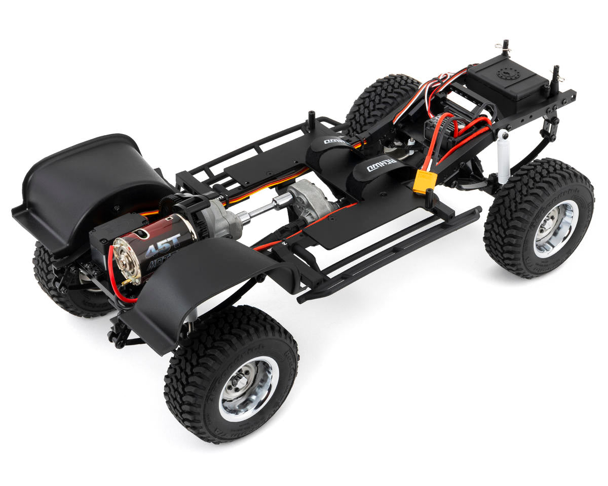 RC4WD Trail Finder 2 "LWB" RTR Scale Truck w/Chevrolet K10 Scottsdale Hard Body (Black)
