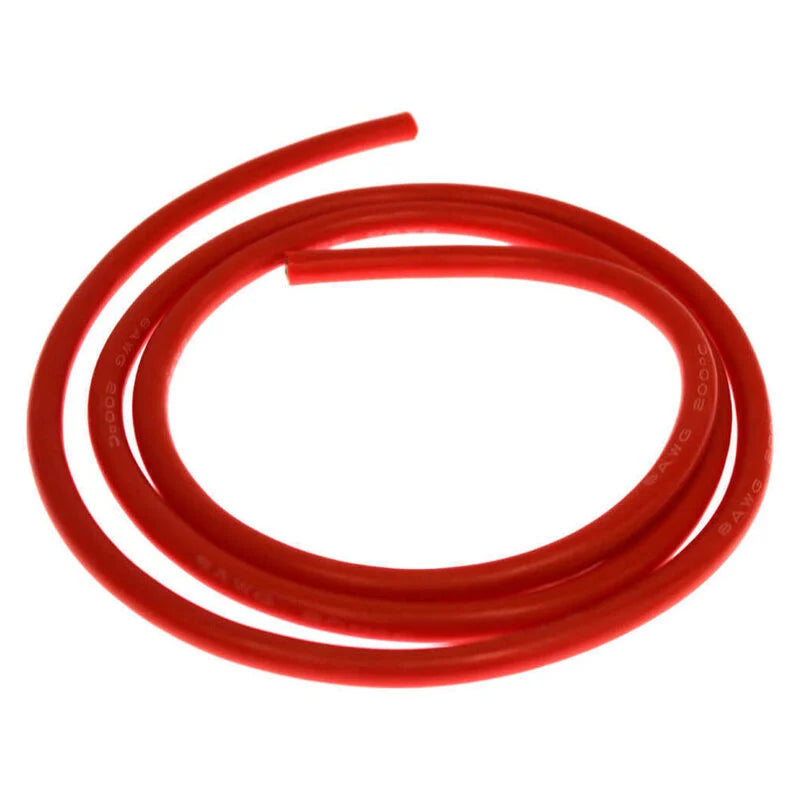 Racers Edge 8 Gauge 3" Silicone Wire  (Red)