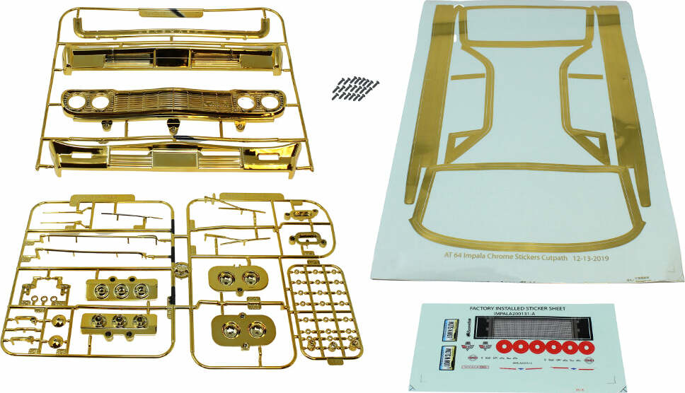 1964 Impala Gold Parts Set with Stickers(1set)