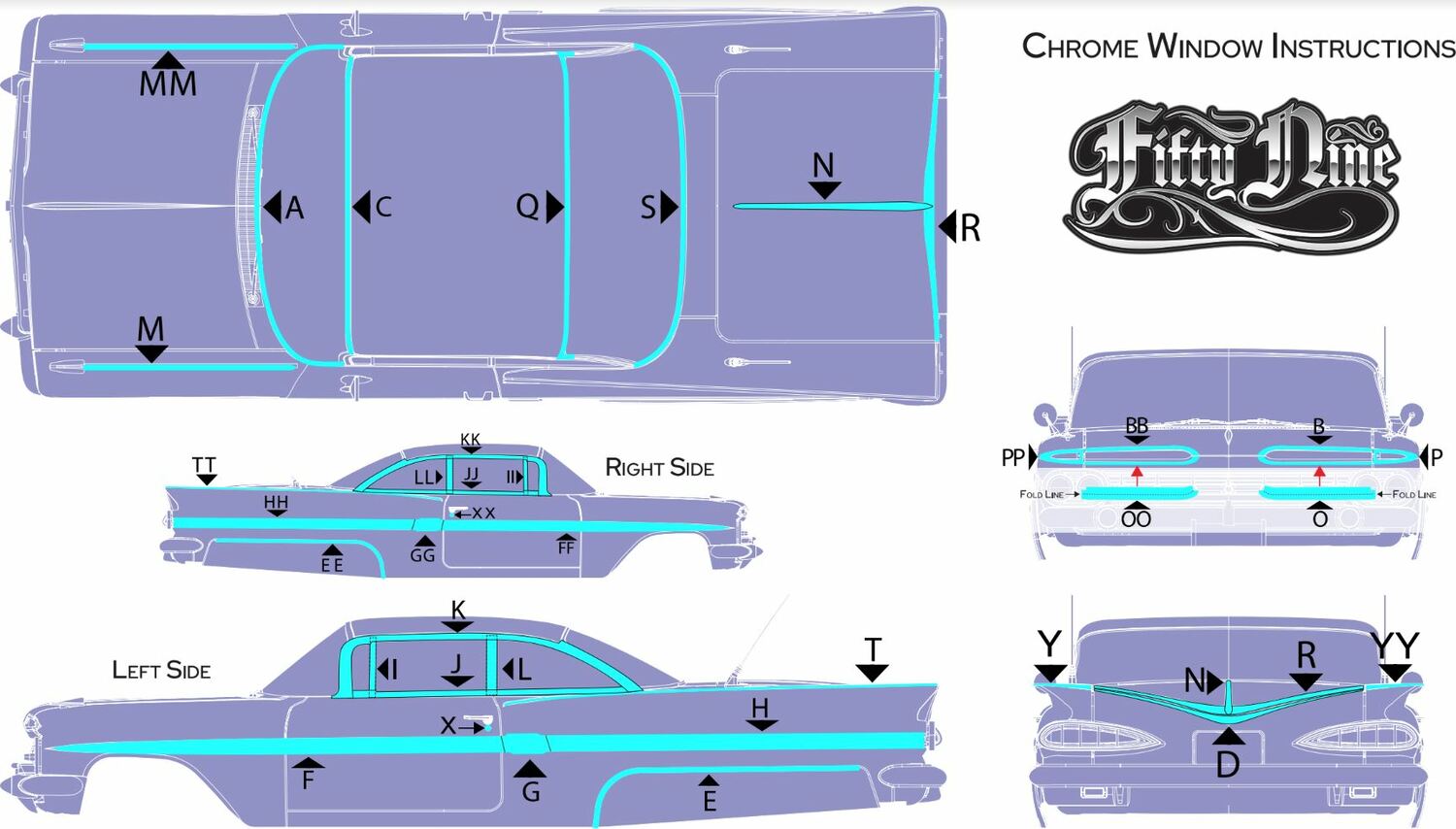 59' Impala Body Kit (Clear) (1pc)