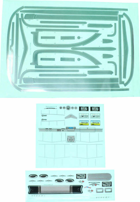 59" Impala Trim and Interior Decals with Chrome Body Trim Decals(1set)