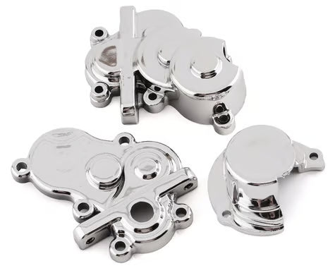 Redcat SixtyFour Transmission Case w/Gear Cover (Chrome)