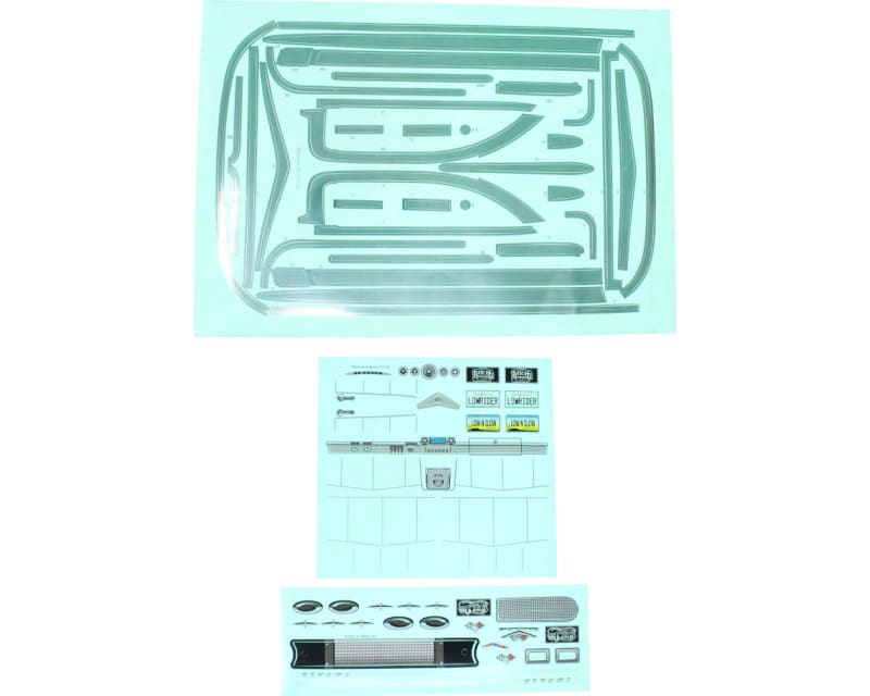 59 Impala Trim and Interior Decals W/ Chrome Body Trim Decals(1s